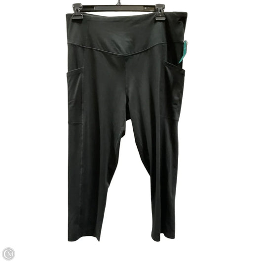 Athletic Leggings Capris By Maurices In Black, Size: L