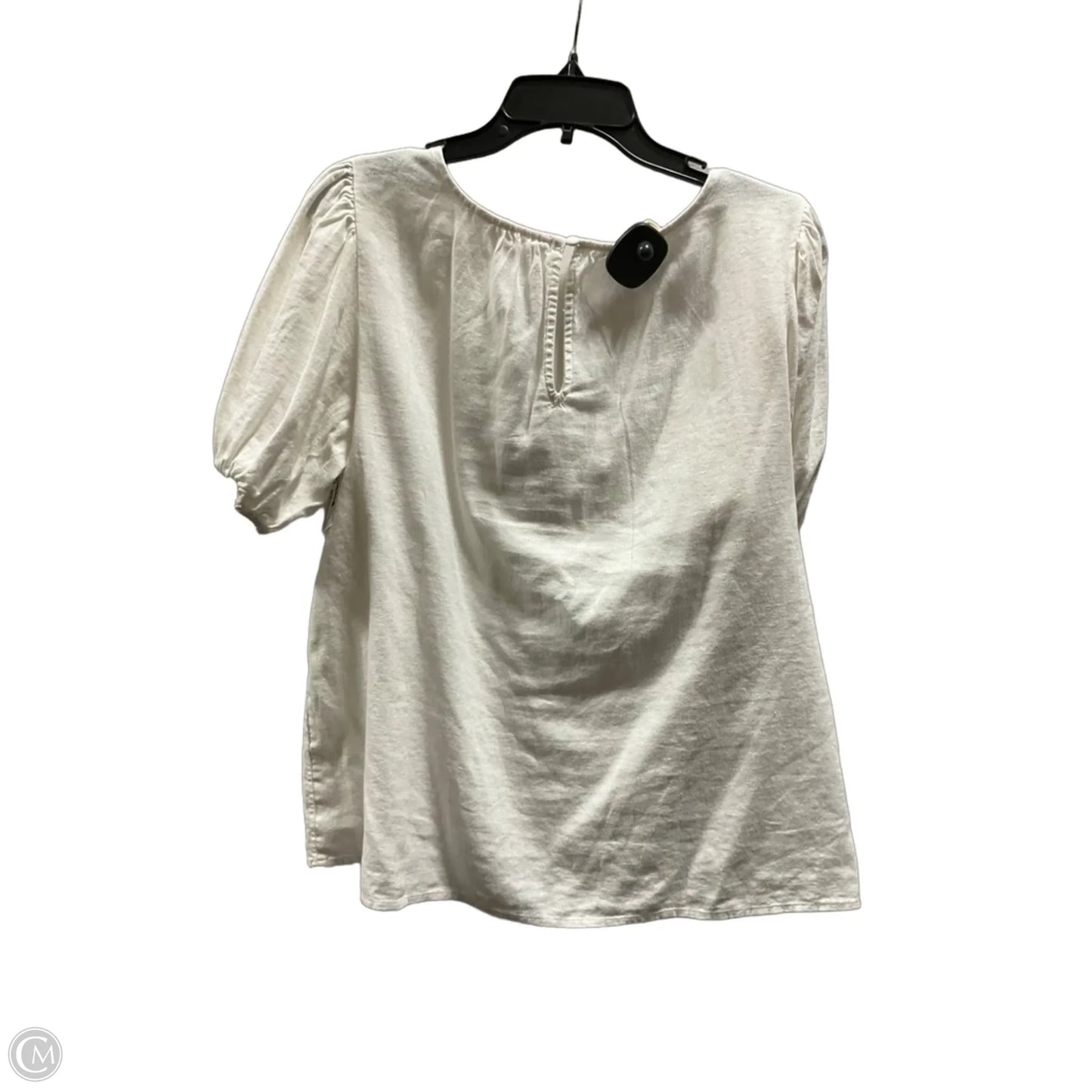 Top Short Sleeve By Lc Lauren Conrad In Cream, Size: L