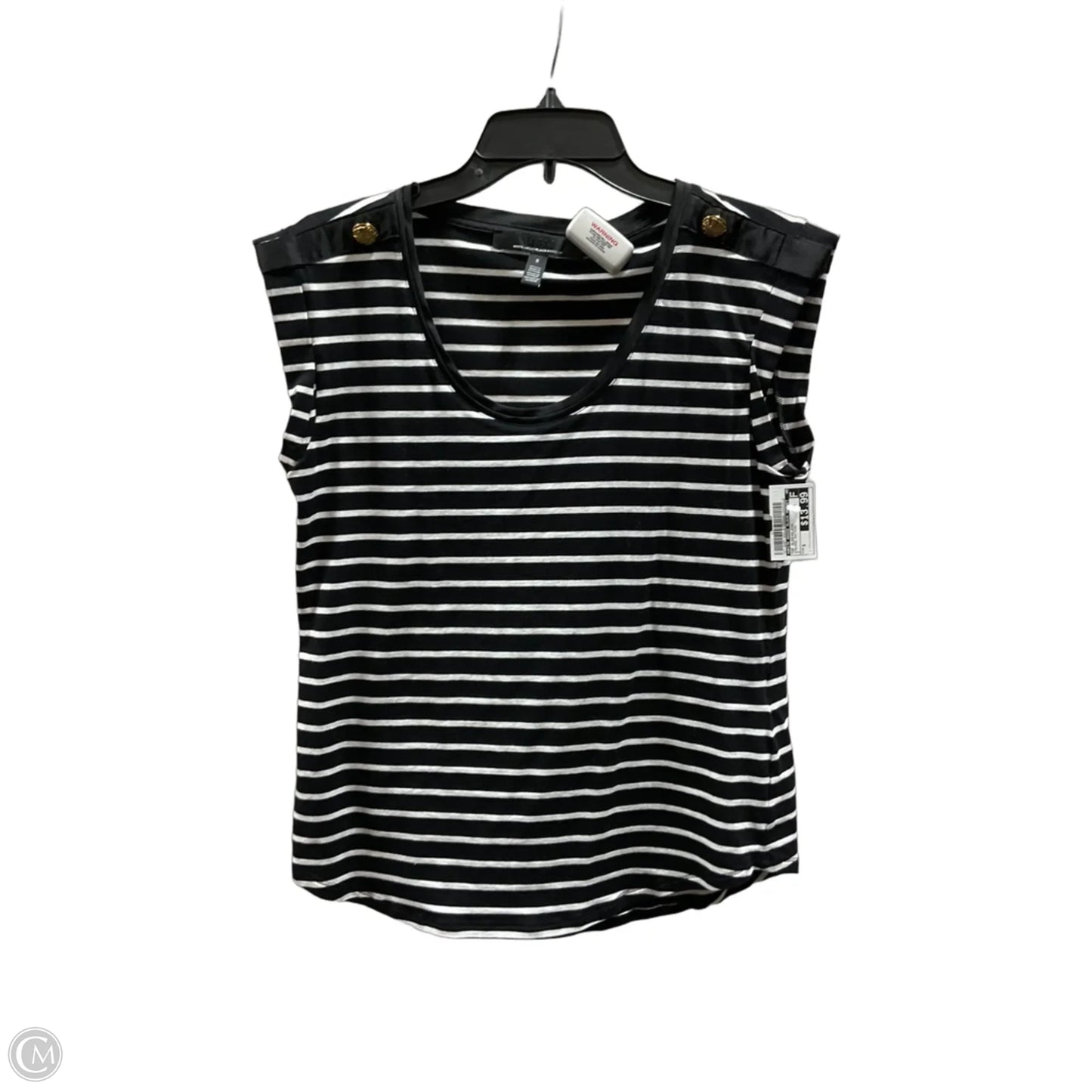Top Sleeveless By White House Black Market In Striped Pattern, Size: S