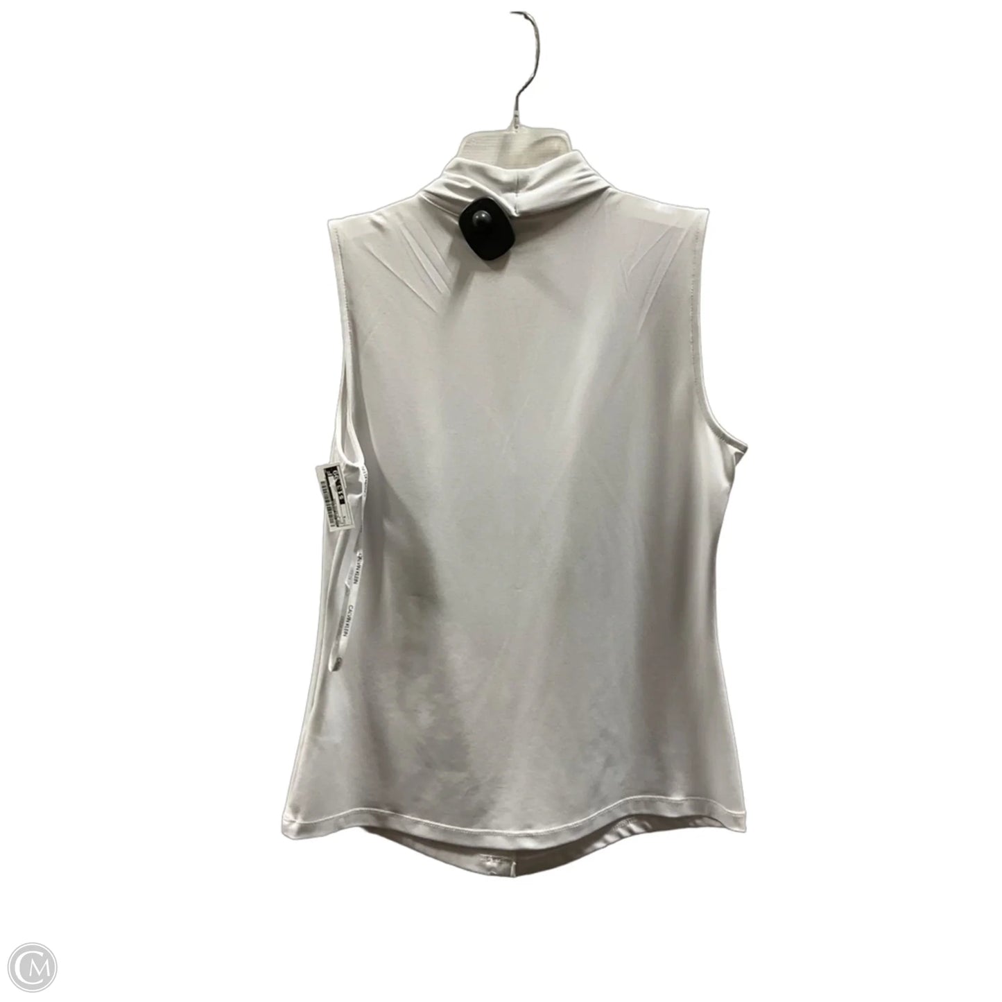 Top Sleeveless By Calvin Klein In White, Size: S