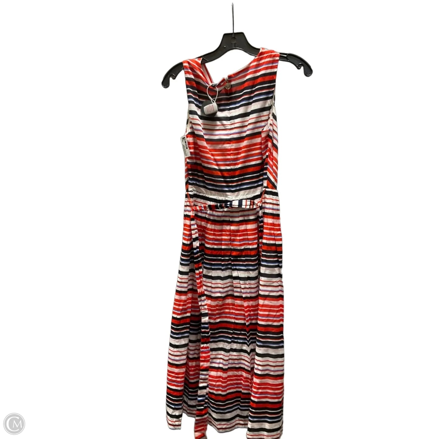 Dress Casual Midi By Tommy Hilfiger In Blue & Red & White, Size: 4