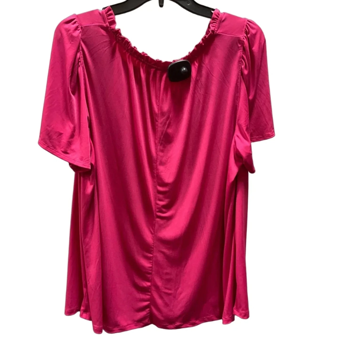 Top Short Sleeve By Lane Bryant In Pink, Size: Xl