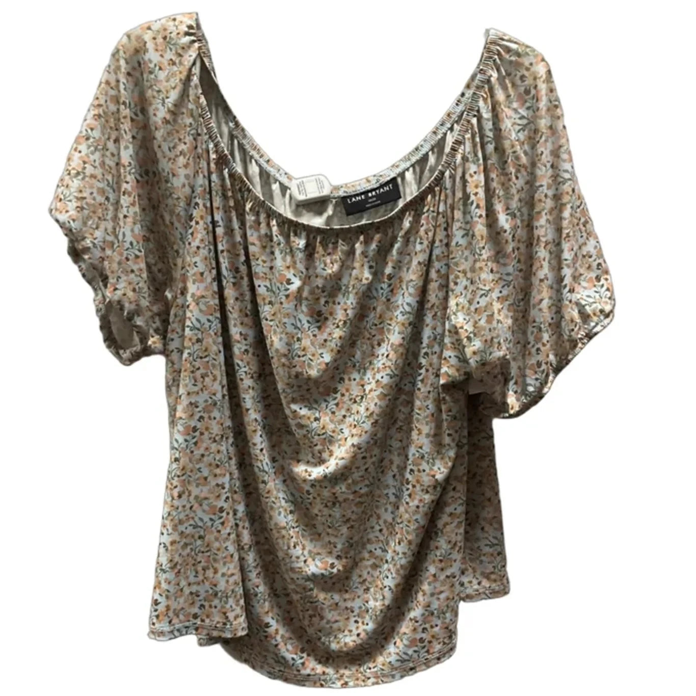Top Short Sleeve By Lane Bryant In Floral Print, Size: Xxl