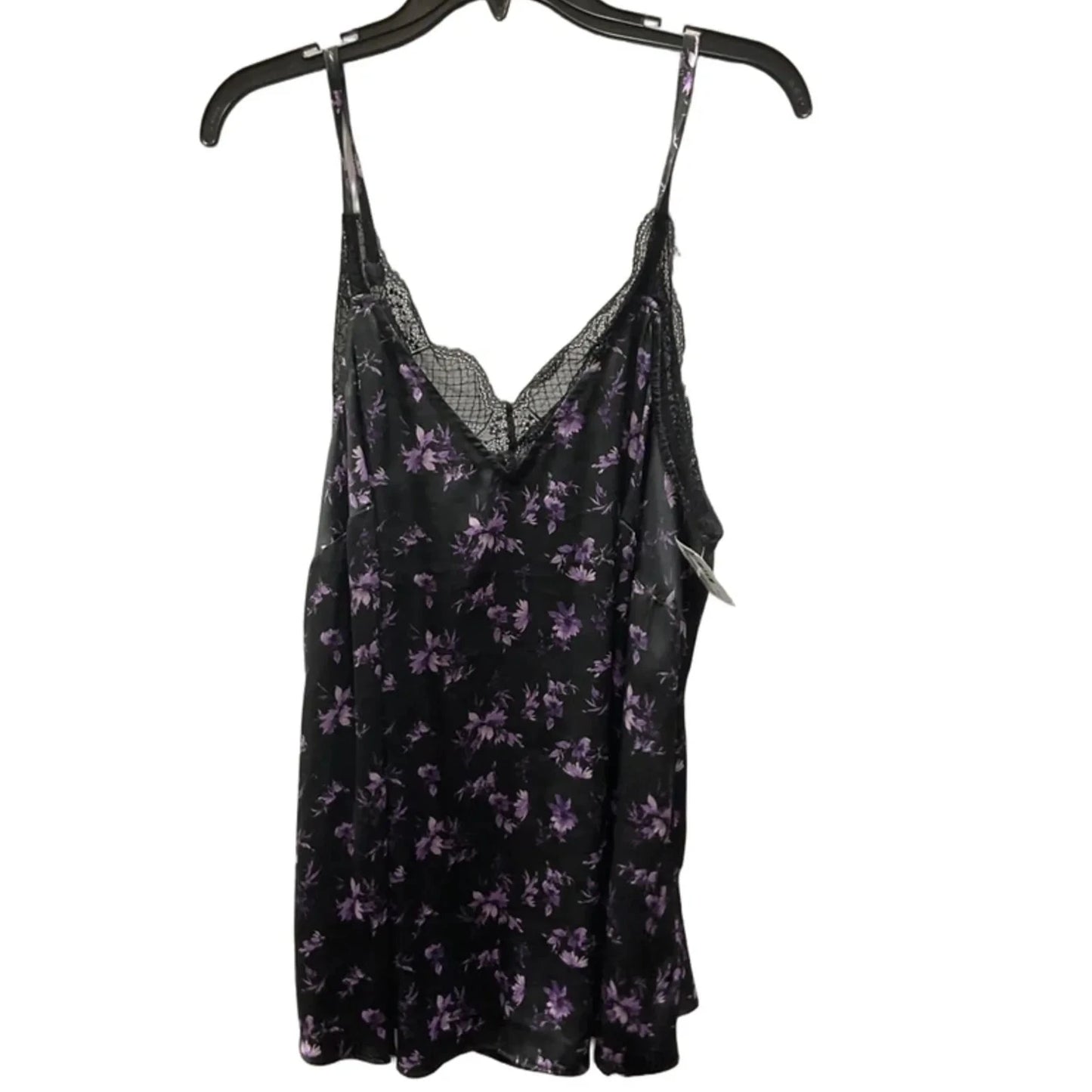 Top Sleeveless By Torrid In Black & Purple, Size: 2x