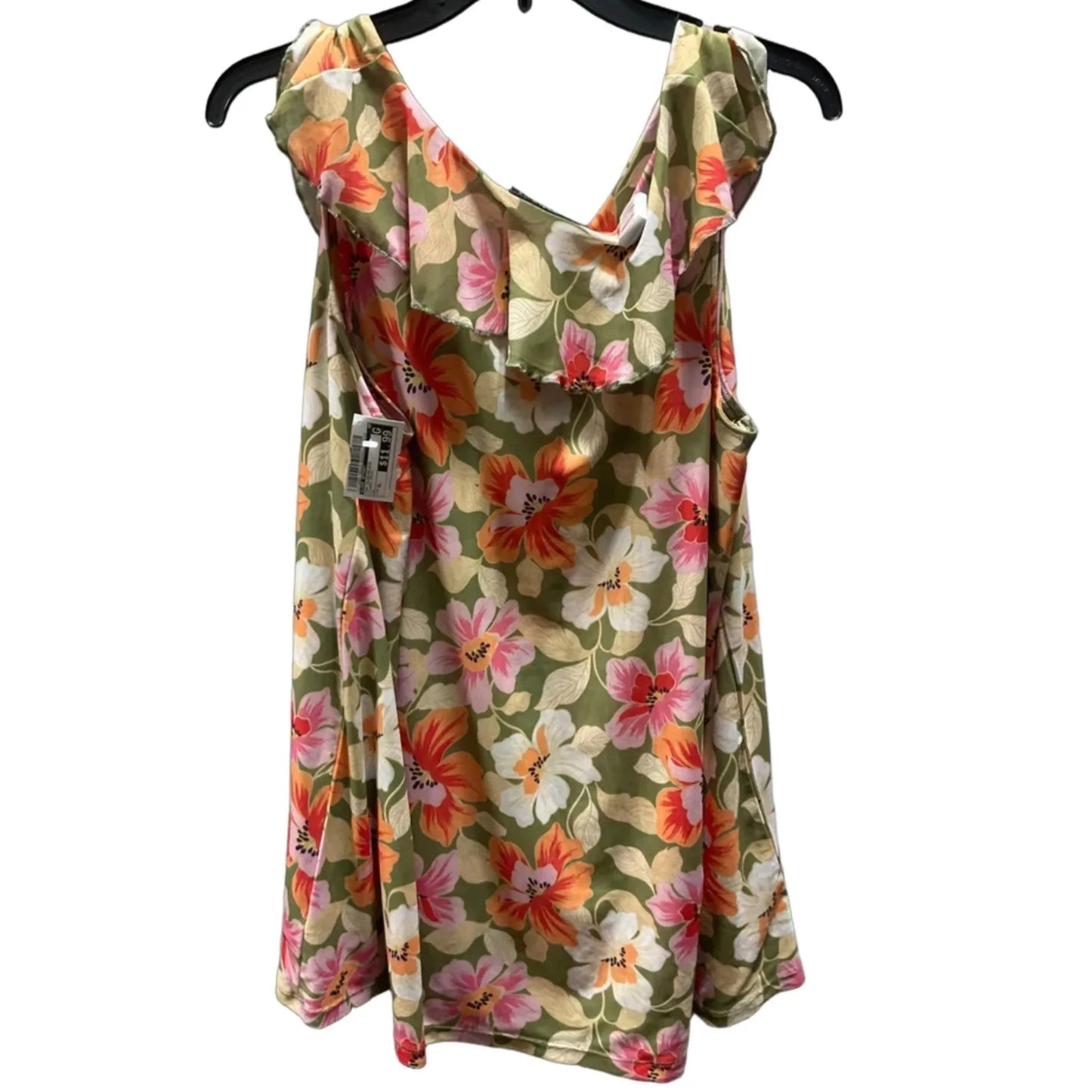 Top Sleeveless By Lane Bryant In Floral Print, Size: Xl