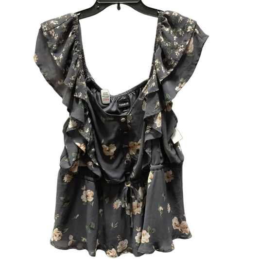 Top Sleeveless By Torrid In Grey, Size: 1x