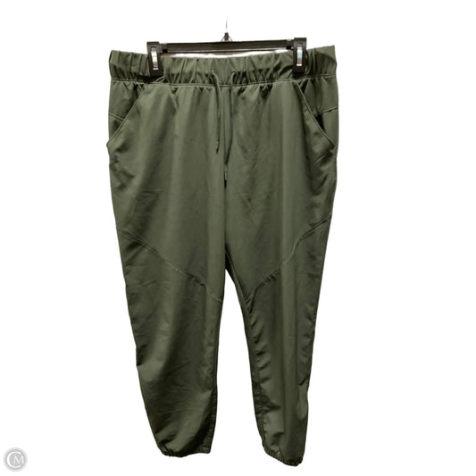 Athletic Pants By Under Armour In Green, Size: L