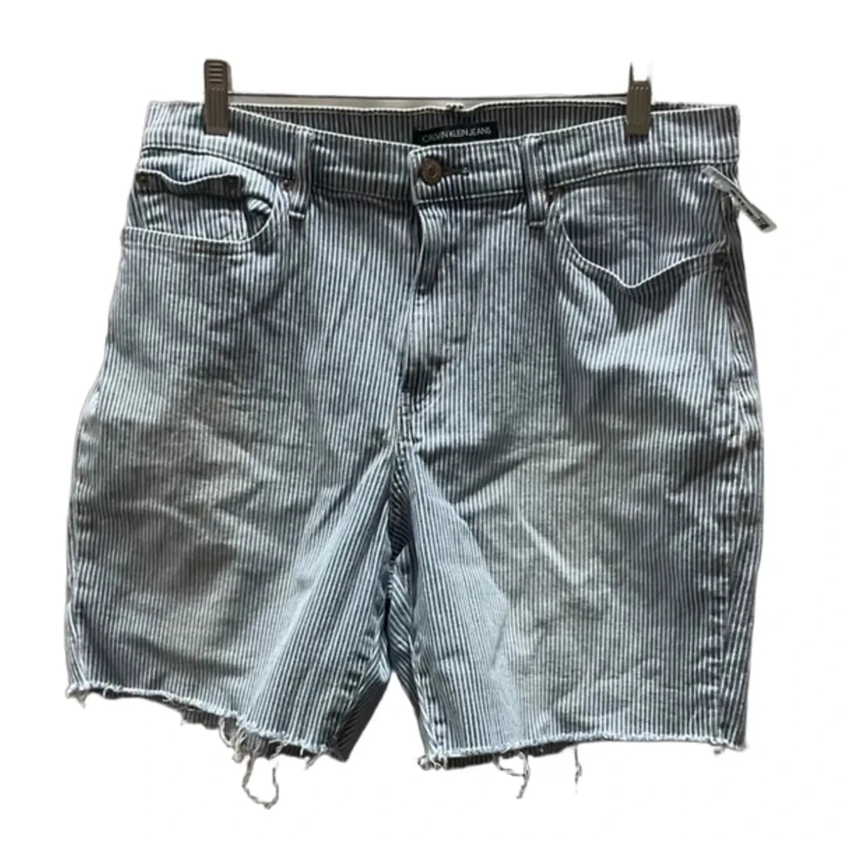 Shorts By Calvin Klein In Blue Denim, Size: 12