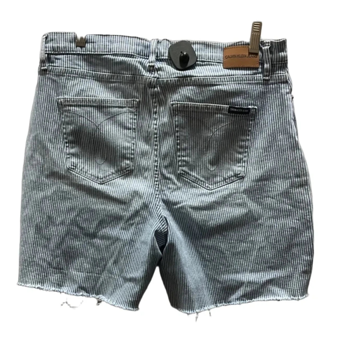 Shorts By Calvin Klein In Blue Denim, Size: 12