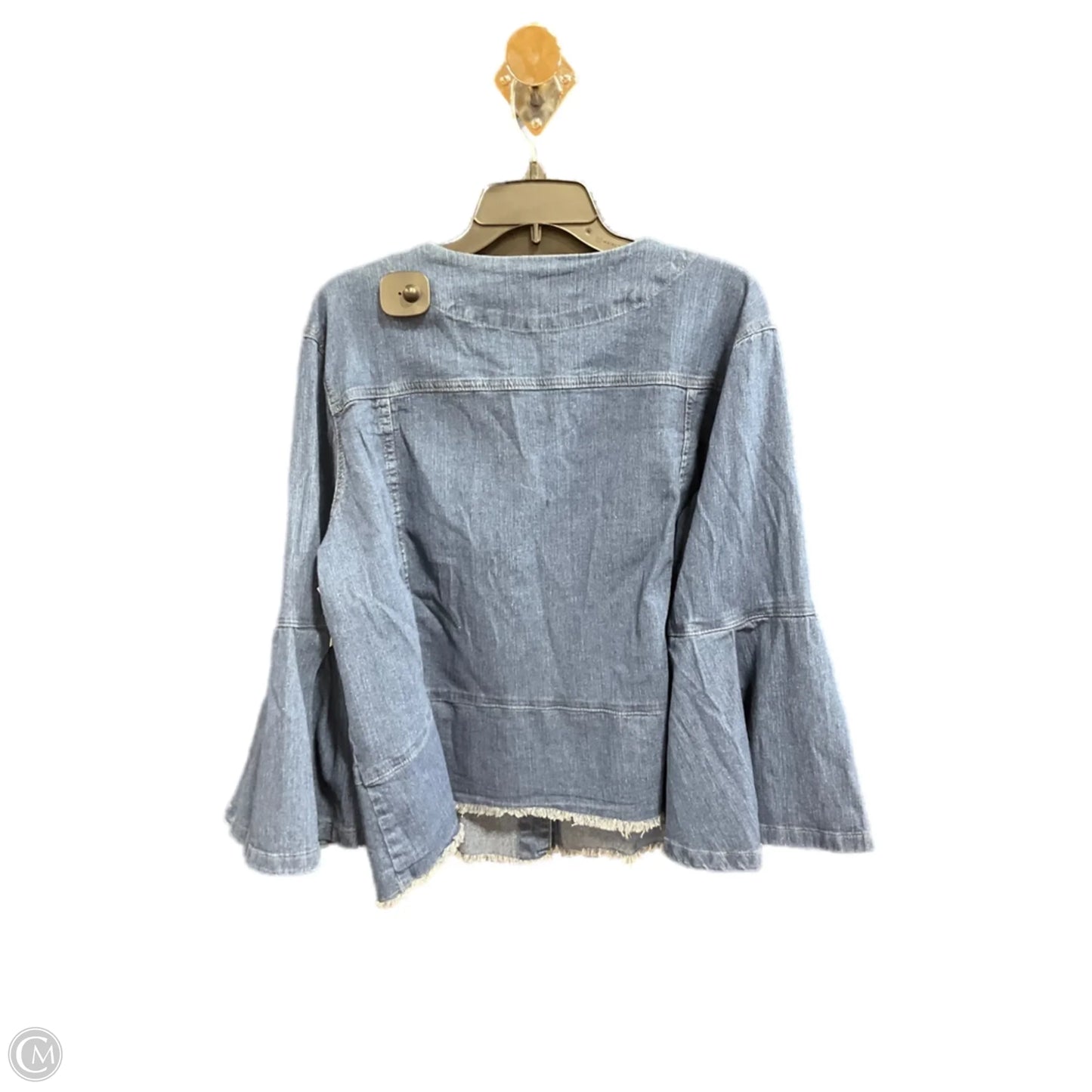 Jacket Denim By Clothes Mentor In Blue Denim, Size: 3x