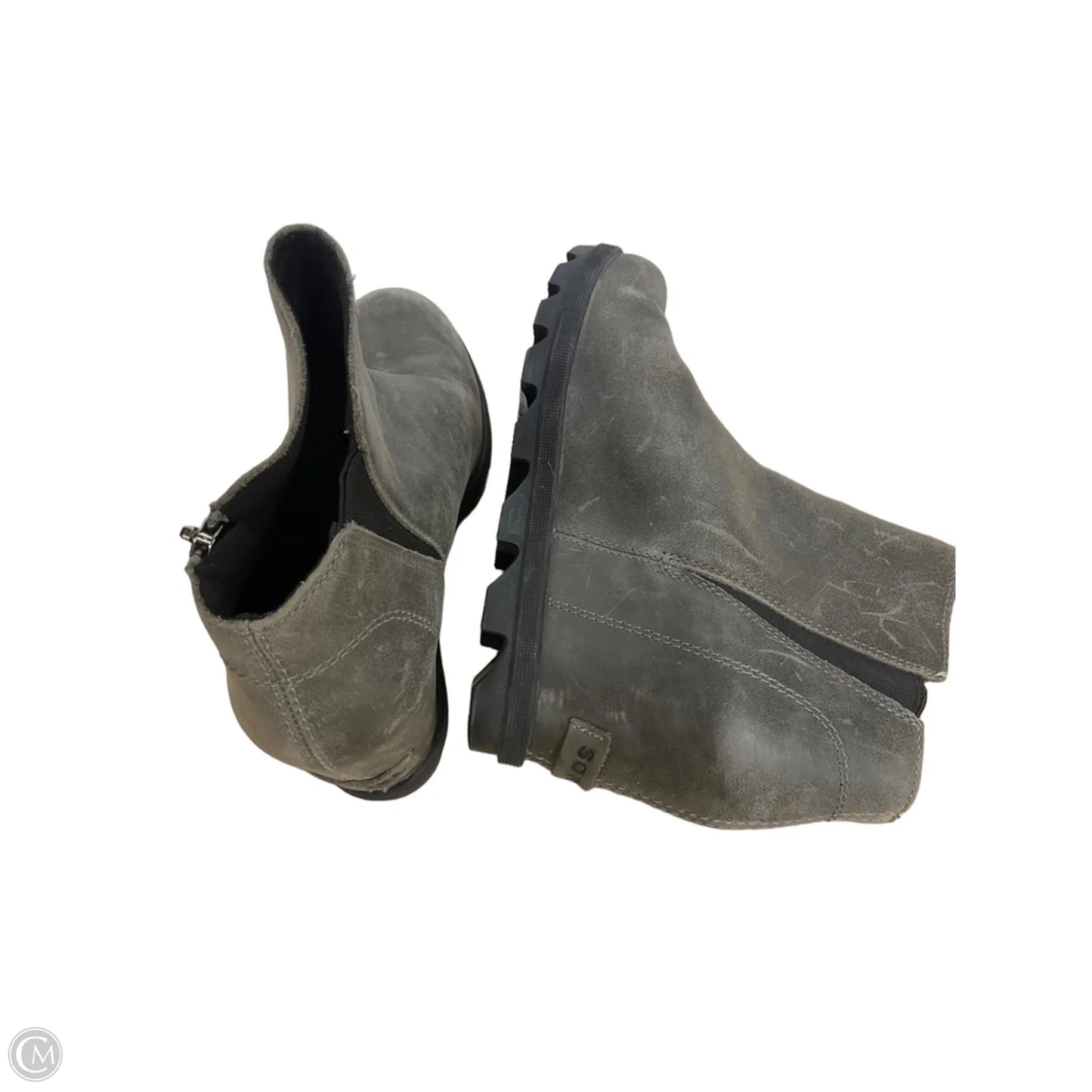 Boots Ankle Flats By Sorel In Grey, Size: 8