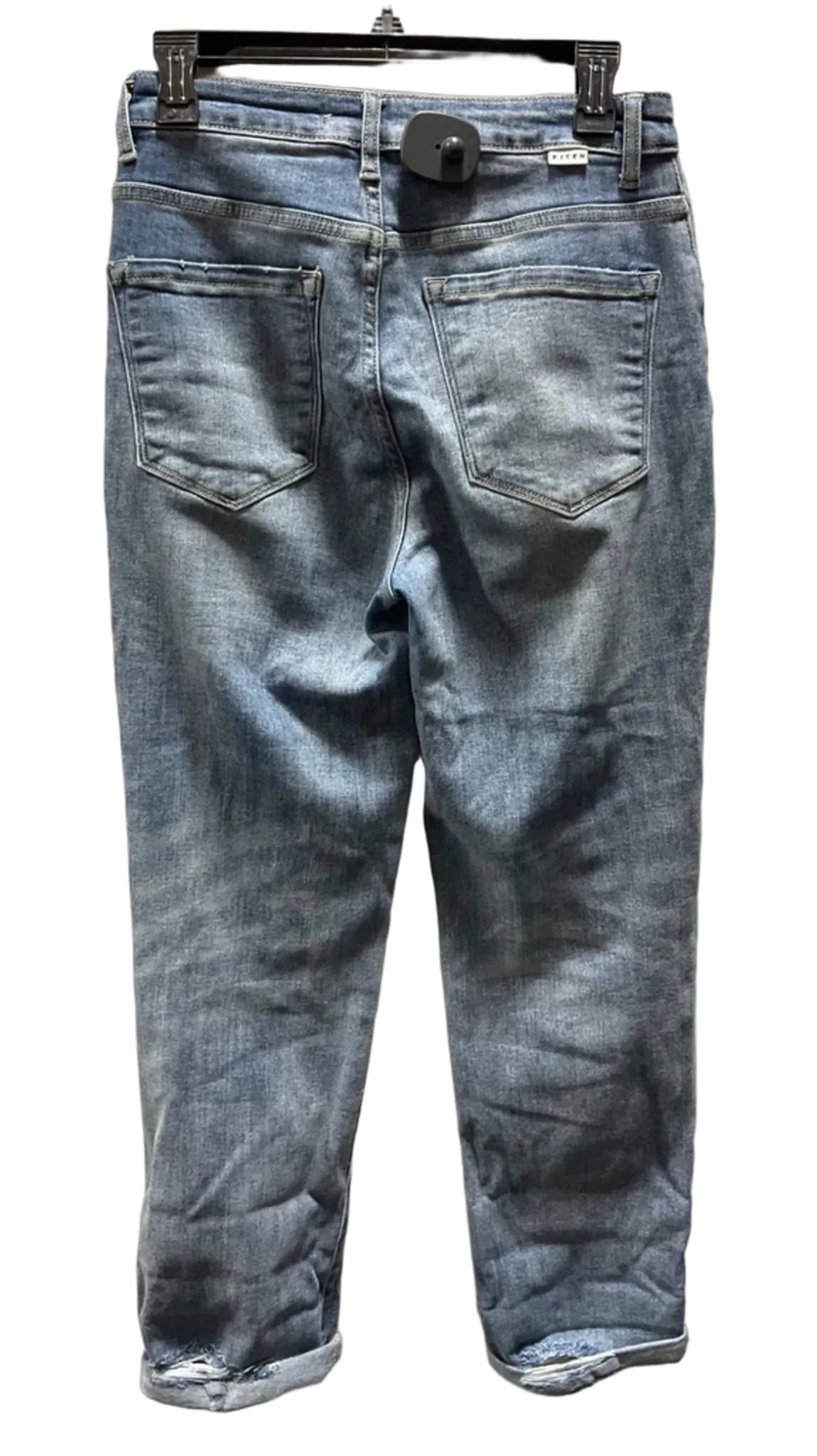 Jeans Straight By Risen In Blue Denim, Size: 4