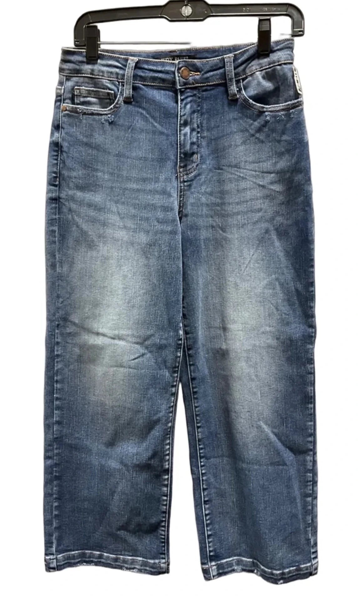 Jeans Wide Leg By Judy Blue In Blue Denim, Size: 4