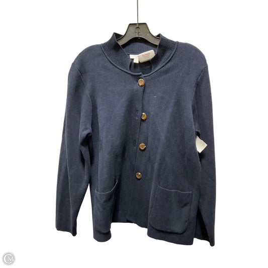 Cardigan By J. Jill In Navy, Size: L