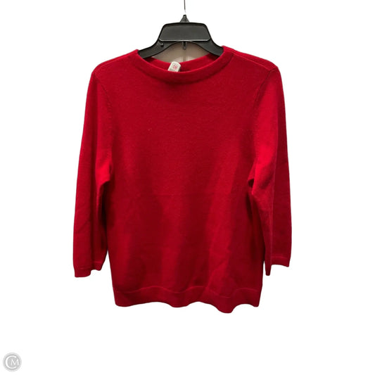 Top Long Sleeve By Talbots In Red, Size: L