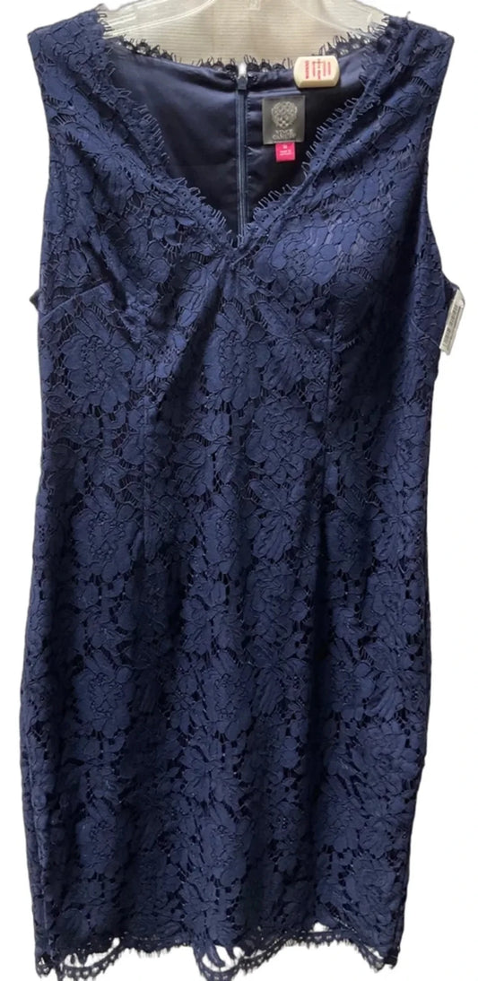 Dress Casual Midi By Vince Camuto In Navy, Size: 10