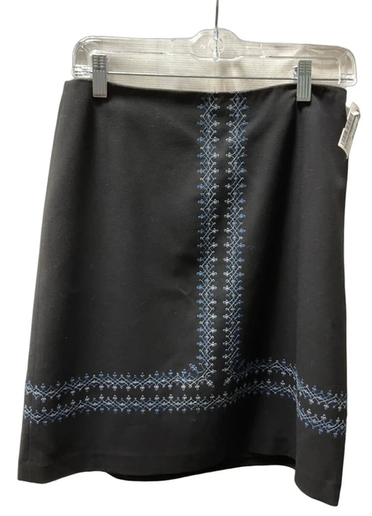 Skirt Mini & Short By Ann Taylor In Black & Blue, Size: 6