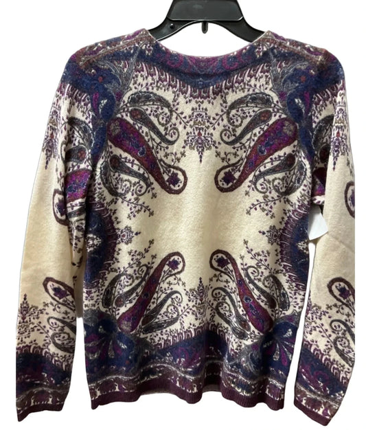 Sweater Cashmere By Talbots In Multi-colored, Size: M