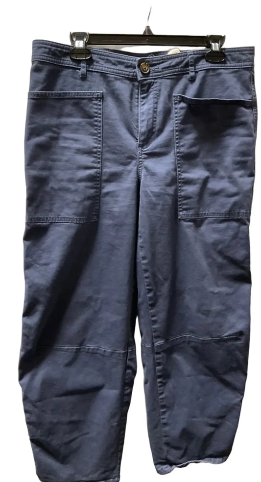 Pants Wide Leg By Loft In Blue, Size: 8