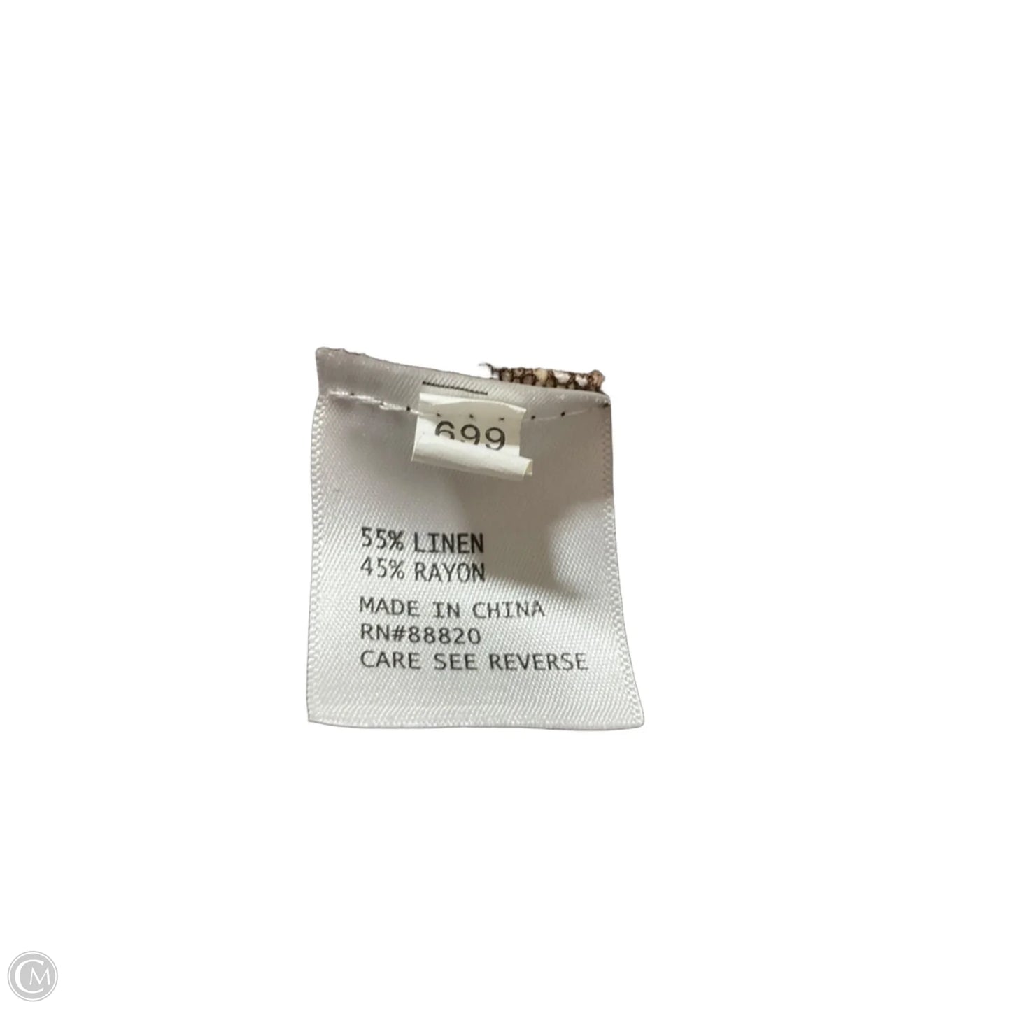 Pants Linen By Rachel Zoe In White & Yellow, Size: 12