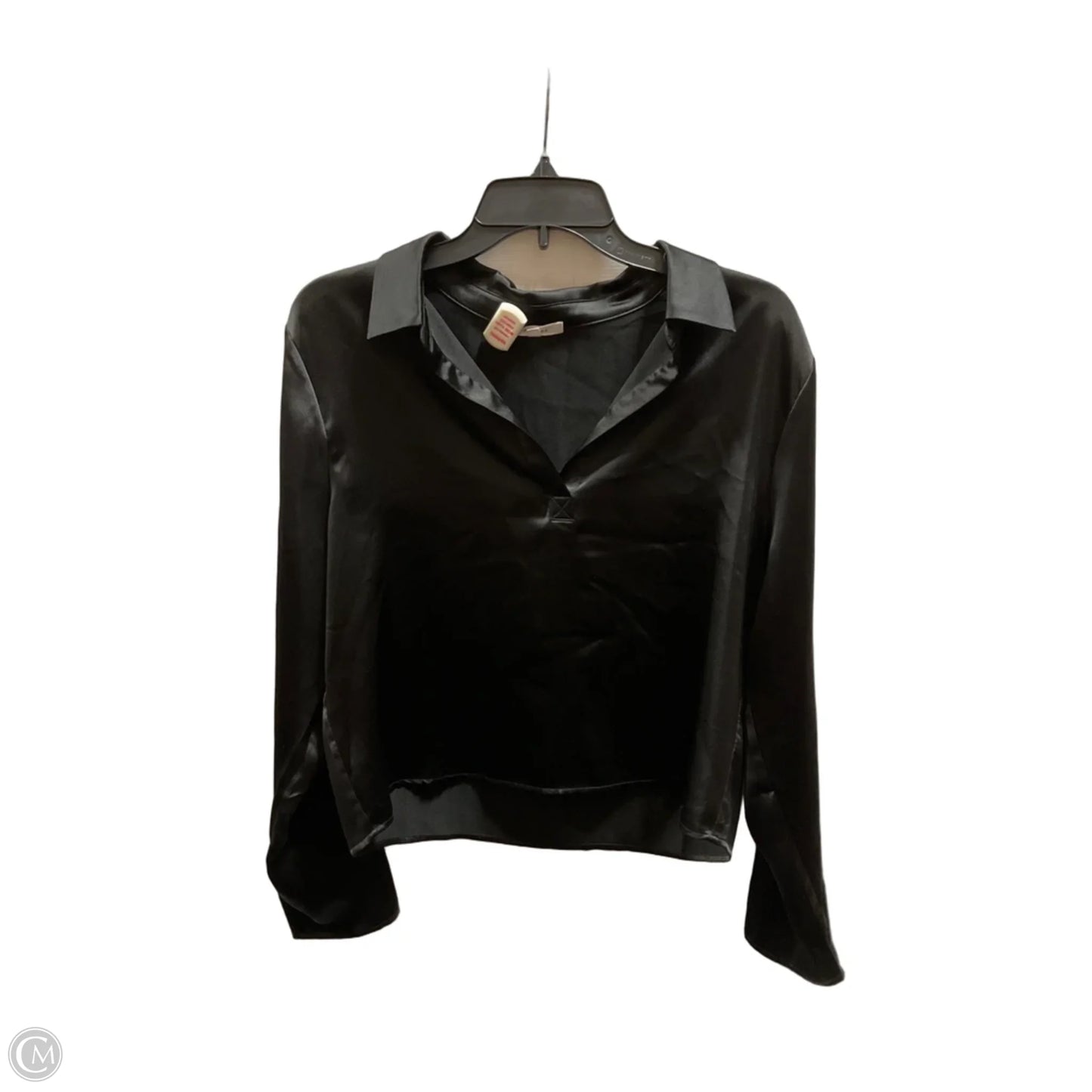 Blouse Long Sleeve By Pleione In Black, Size: L