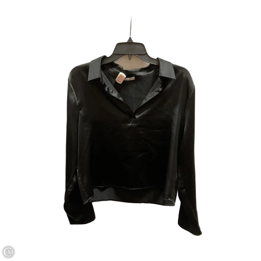 Blouse Long Sleeve By Pleione In Black, Size: L