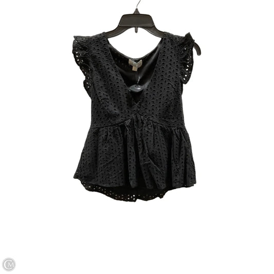 Top Sleeveless By Jun & Ivy In Black, Size: M