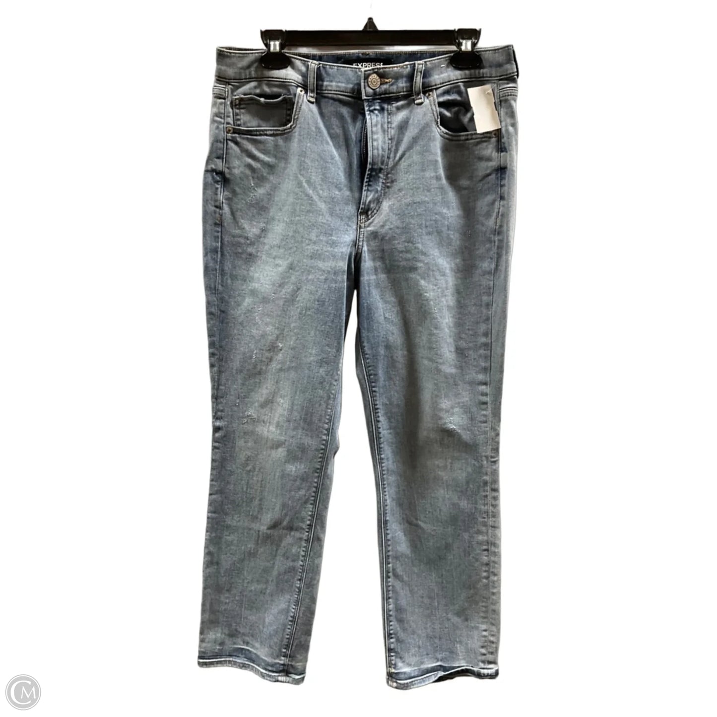Jeans Straight By Express In Blue, Size: 12