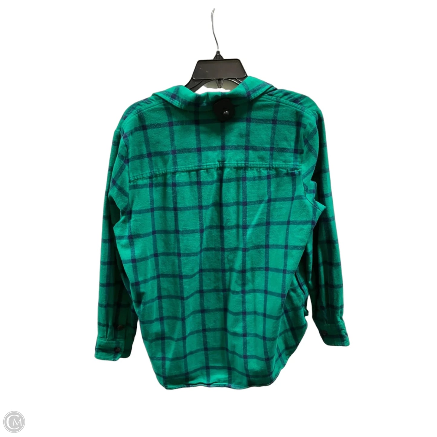Blouse Long Sleeve By J. Crew In Green, Size: S
