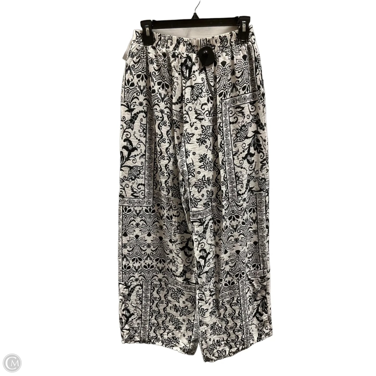 Pants Wide Leg By En Creme In Black & White, Size: 4