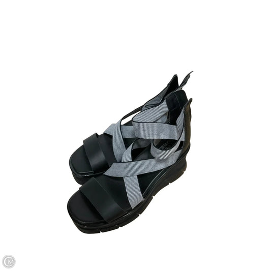 Sandals Heels Wedge By Sorel In Black, Size: 8