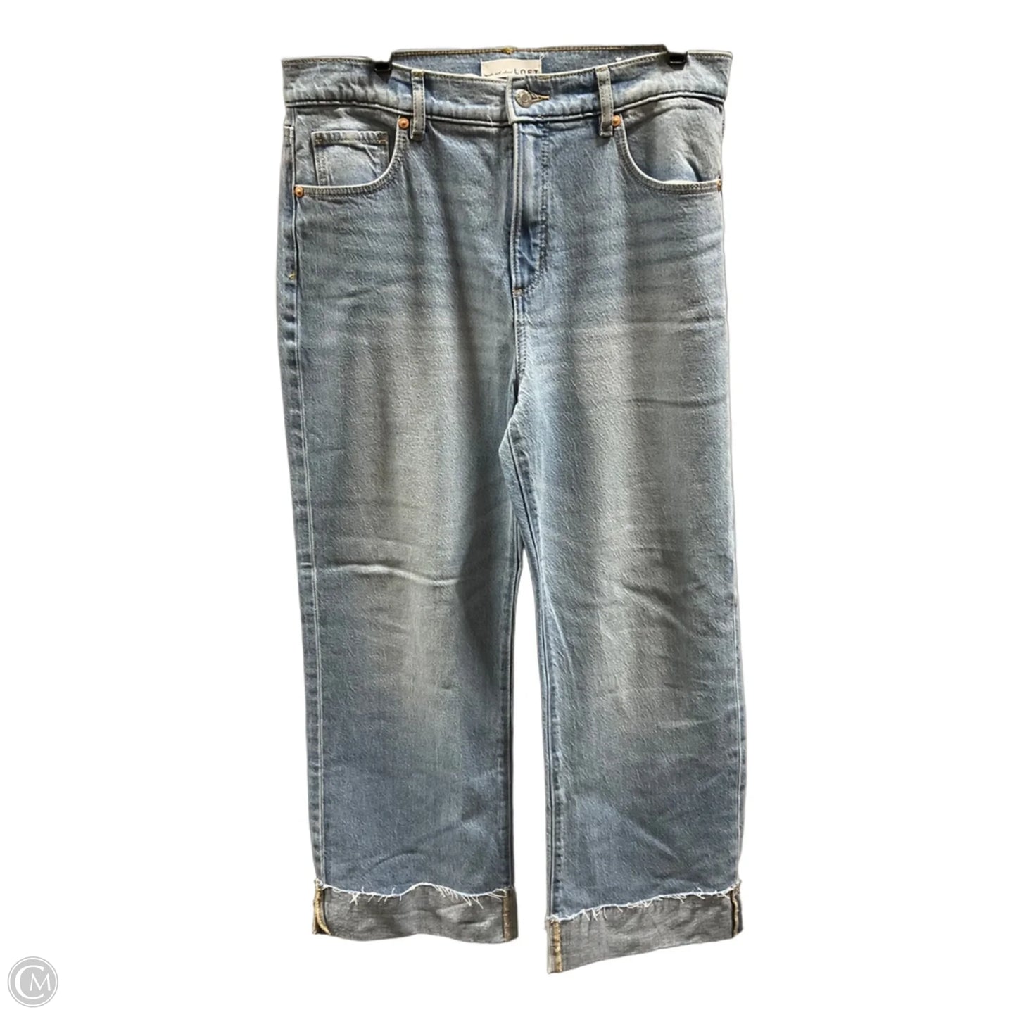 Jeans Wide Leg By Loft In Blue, Size: 8