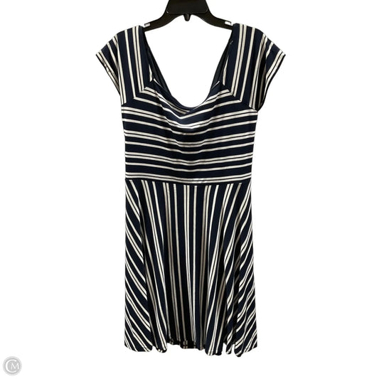 Dress Casual Midi By Loft In Striped Pattern, Size: Xl