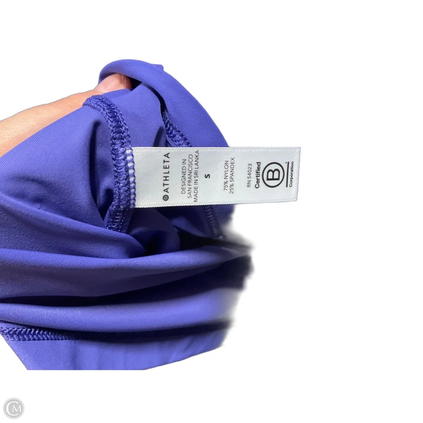 Athletic Top Short Sleeve By Athleta In Purple, Size: S