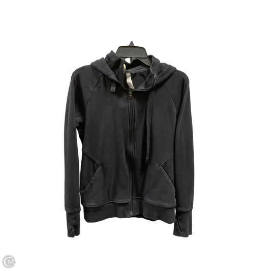 Athletic Top Long Sleeve Hoodie By Athleta In Black, Size: M