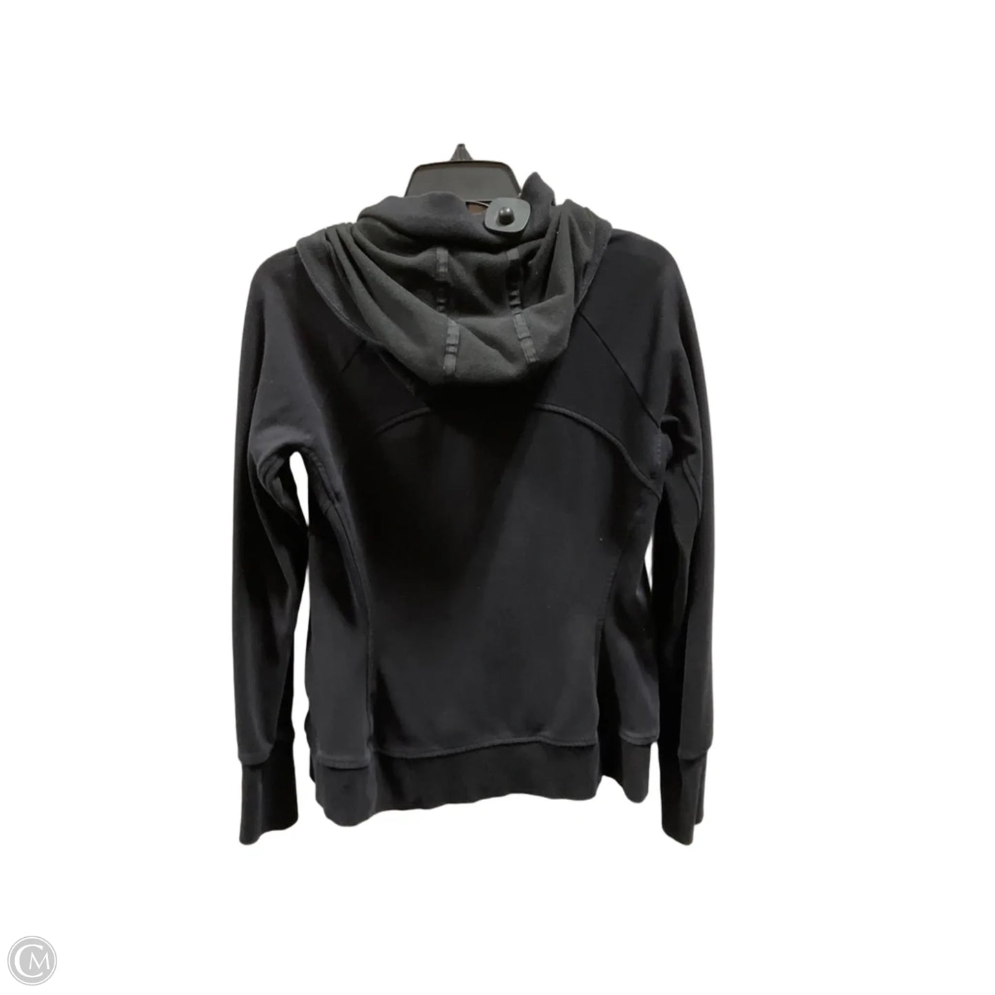 Athletic Top Long Sleeve Hoodie By Athleta In Black, Size: M