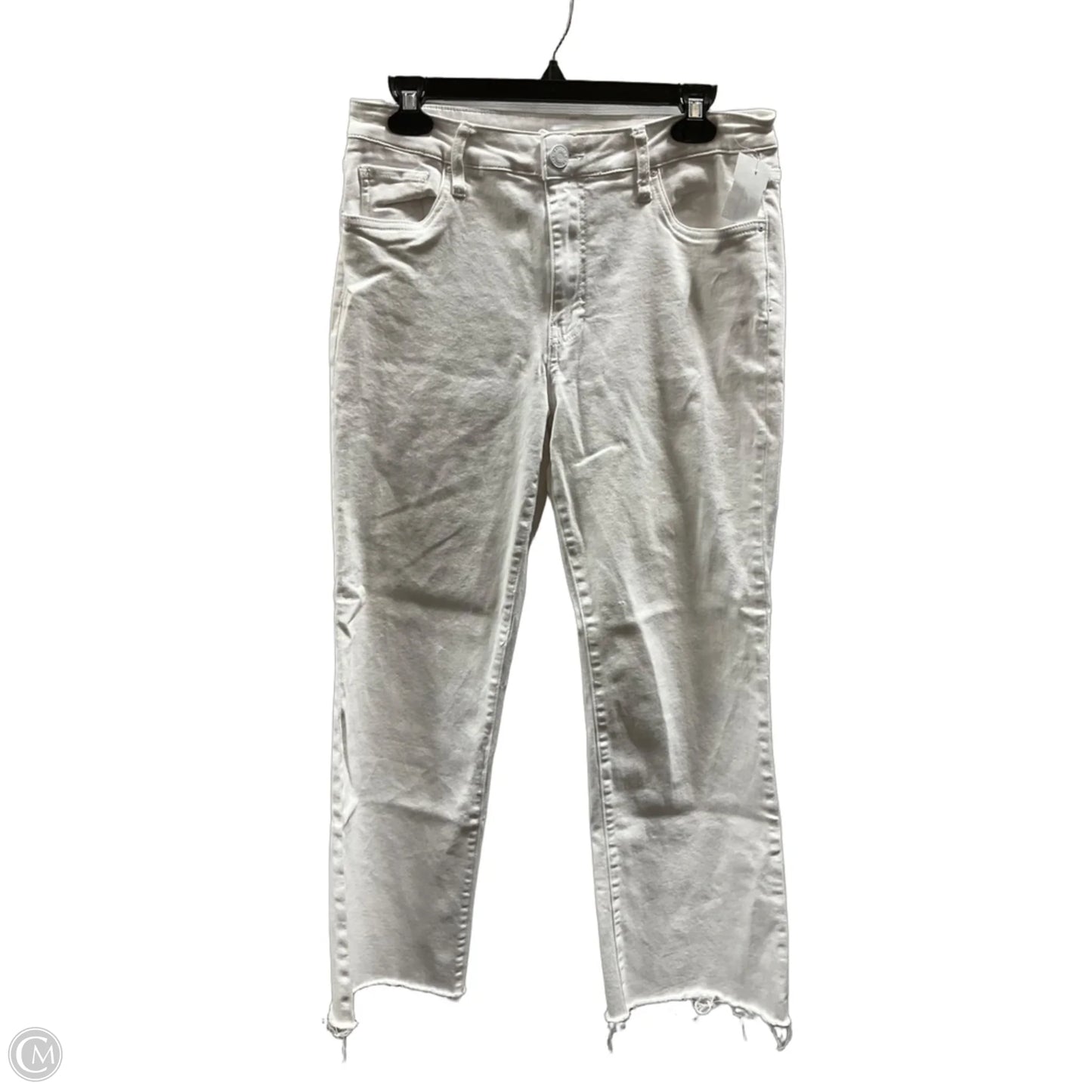 Jeans Straight By Kut In White, Size: 8
