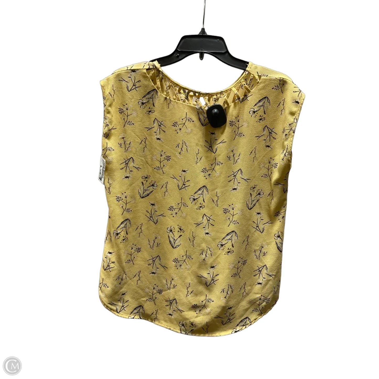 Top Short Sleeve By Maurices In Yellow, Size: M