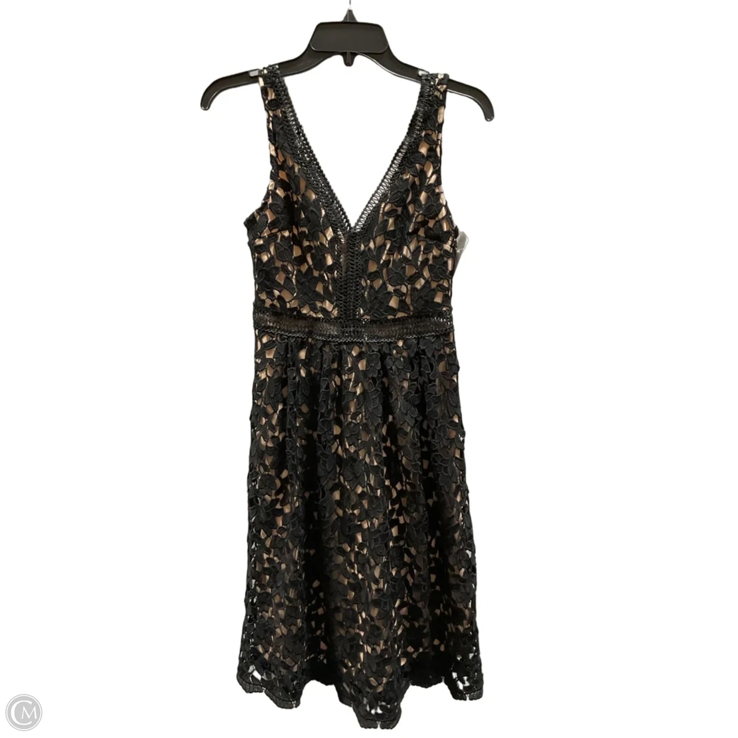 Dress Casual Midi By Giani Bernini In Black & Tan, Size: M