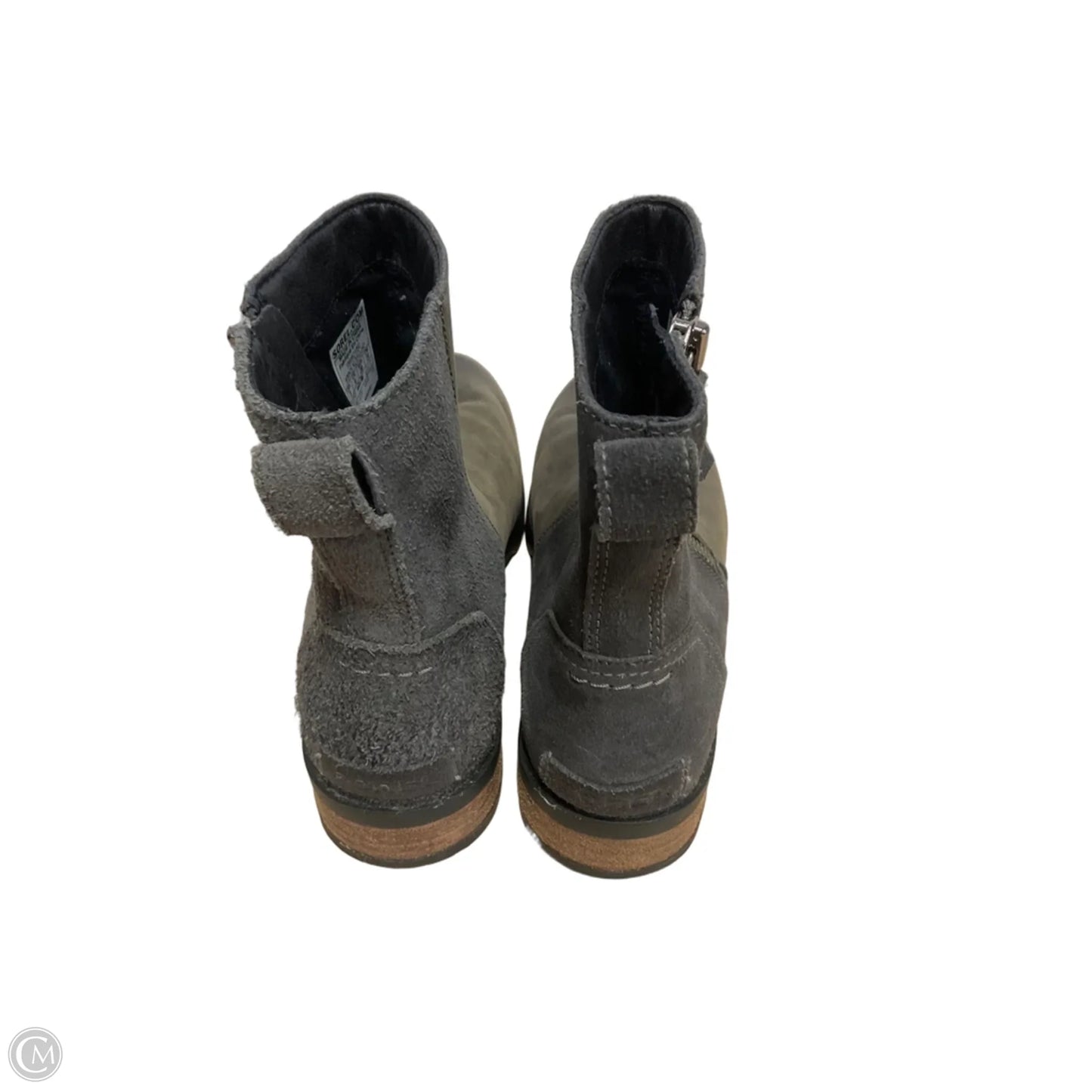 Boots Ankle Flats By Sorel In Green & Grey, Size: 8