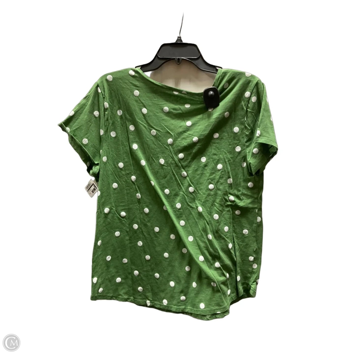 Top Short Sleeve Basic By Loft In Polkadot Pattern, Size: Xl