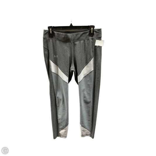 Athletic Capris By Under Armour In Grey, Size: L