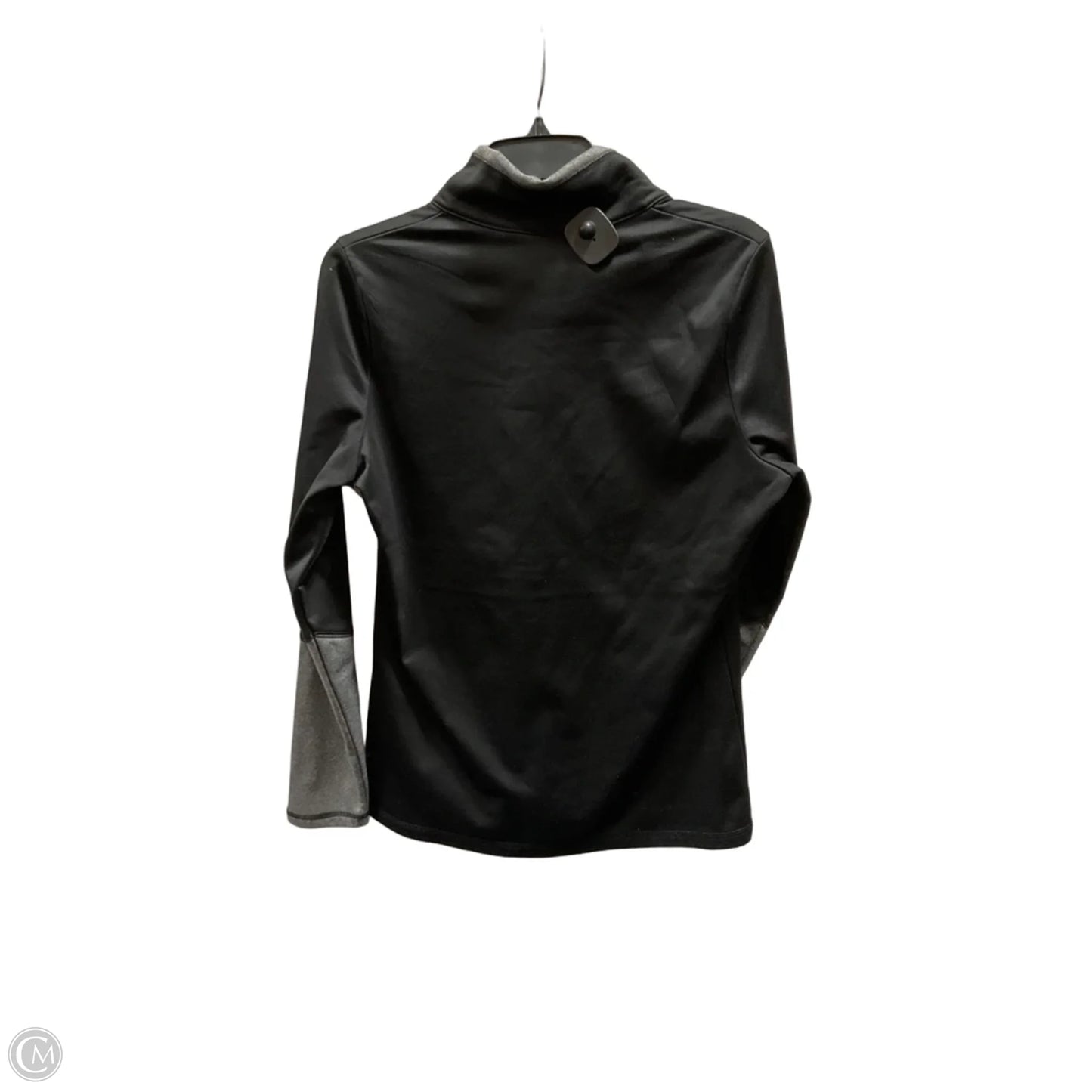 Athletic Top Long Sleeve Collar By The North Face In Black, Size: L