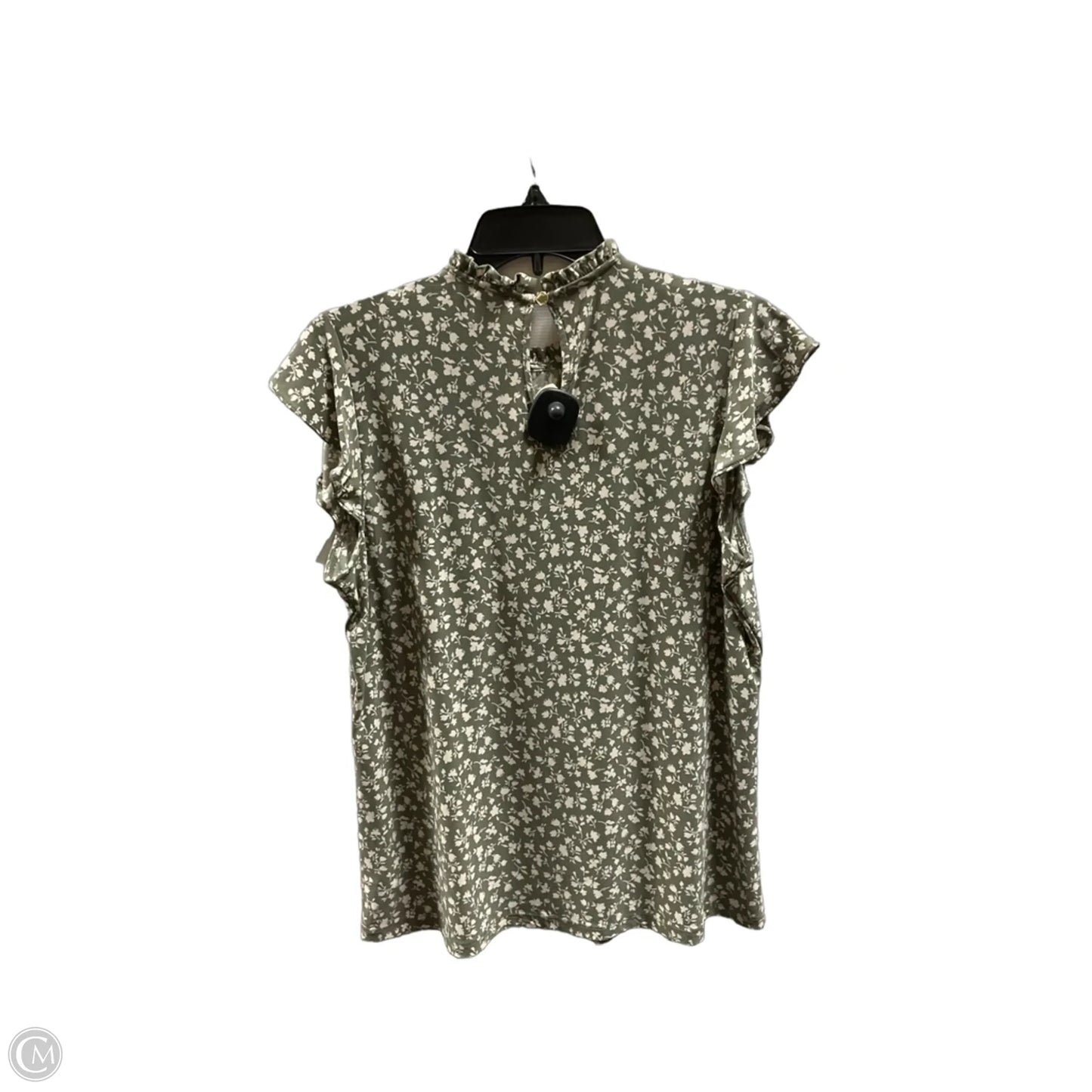 Top Short Sleeve By Anne Klein In Green, Size: M