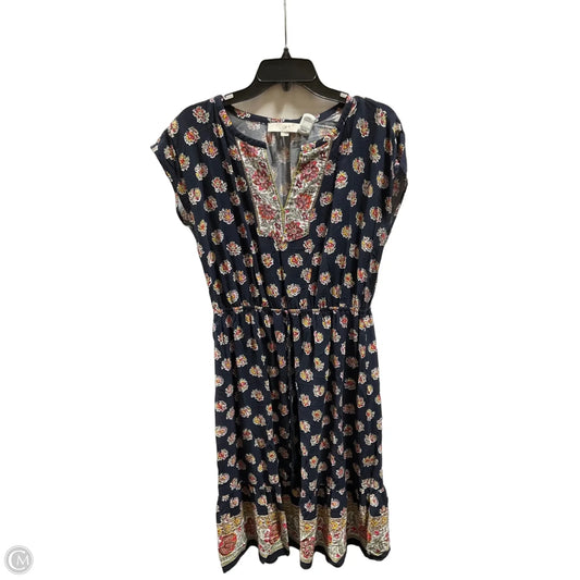 Dress Casual Midi By Loft In Multi-colored, Size: M