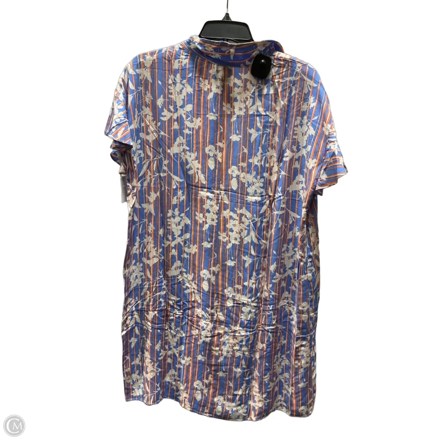 Dress Casual Midi By Bobeau In Blue & Orange, Size: M