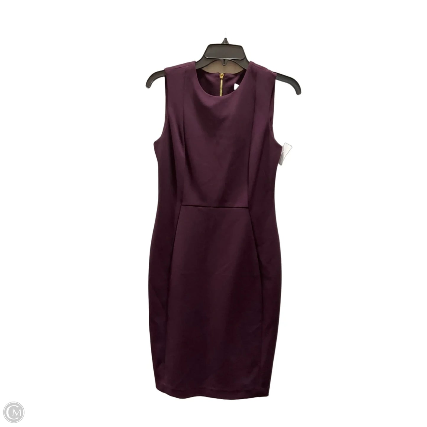 Dress Casual Midi By Calvin Klein In Purple, Size: 4