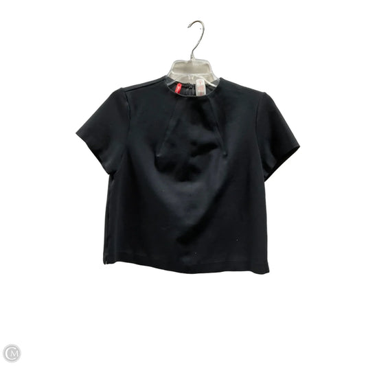 Top Short Sleeve By Spanx In Black, Size: S