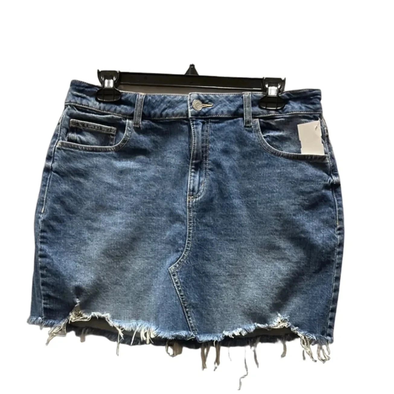 Skirt Mini & Short By Garage In Blue Denim, Size: 12
