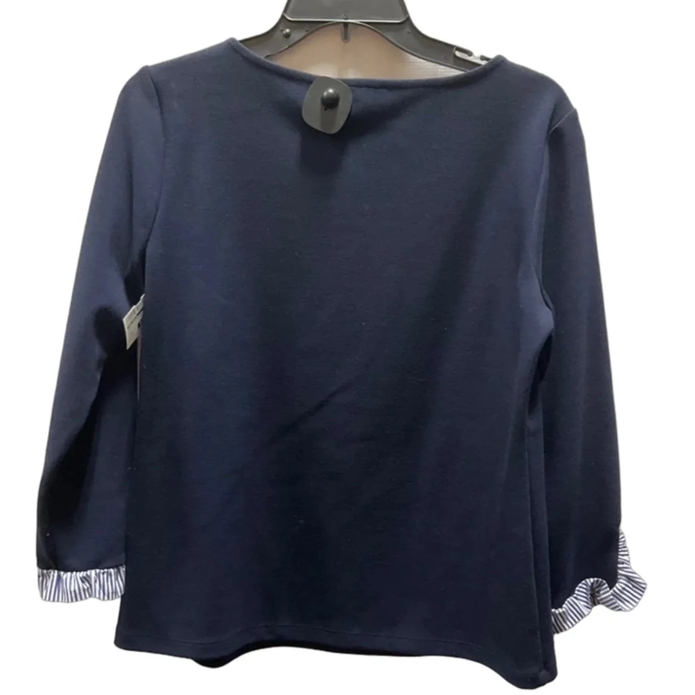 Tunic 3/4 Sleeve By Ann Taylor In Navy, Size: M